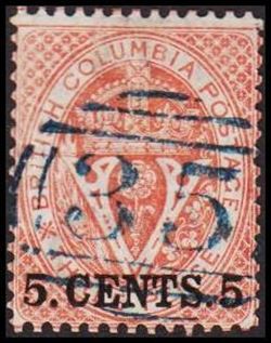 BRITISH COLUMBIA & VANCOUVER ISLAND 1869-1871