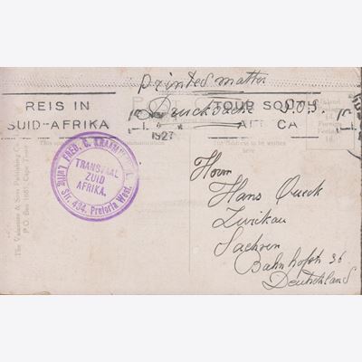 Süd Afrika 1927