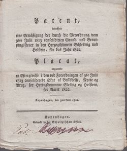 Danmark 1822