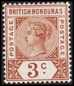 British Honduras 1891-1895