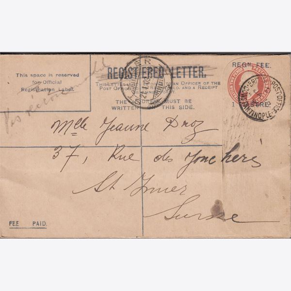 England post i udlandet 1909