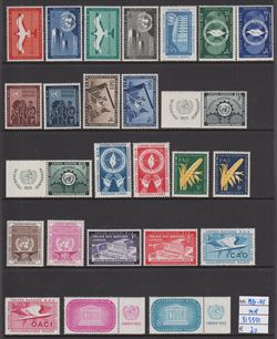 FN - UNITED NATIONS - UNO 1951-1955