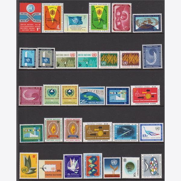FN - UNITED NATIONS - UNO 1962-1964