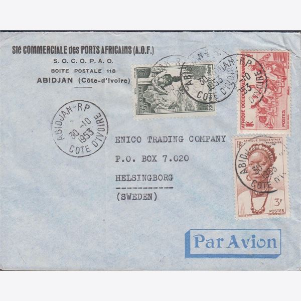 Französische Kolonien 1953