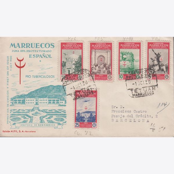 Spansk Marocco 1950