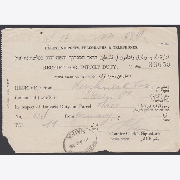 Palestina 1926