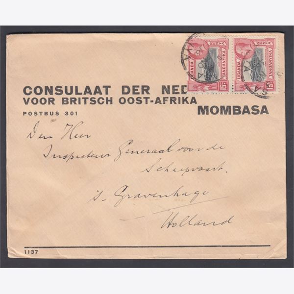 Kenya, Tanganika & Uganda 1936